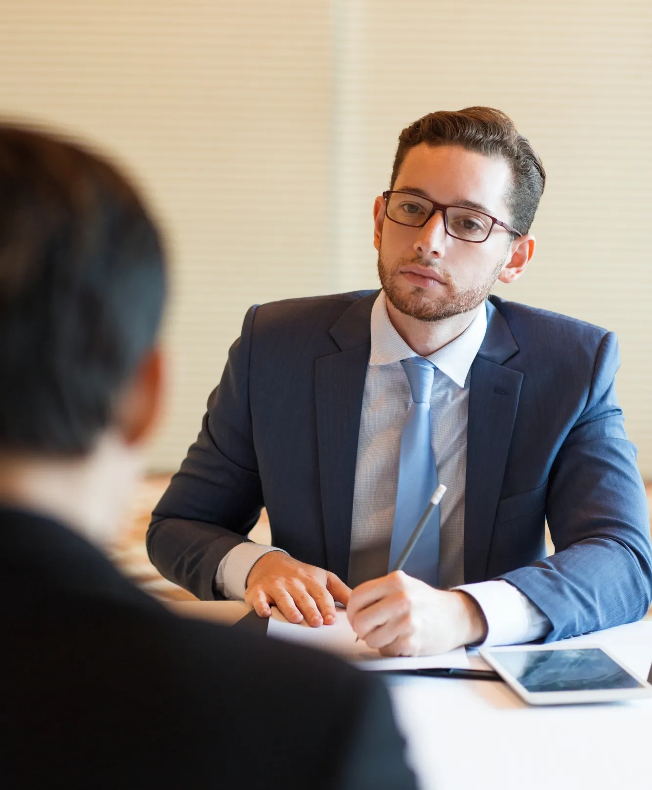 Serious Manager Interviewing Applicant-1